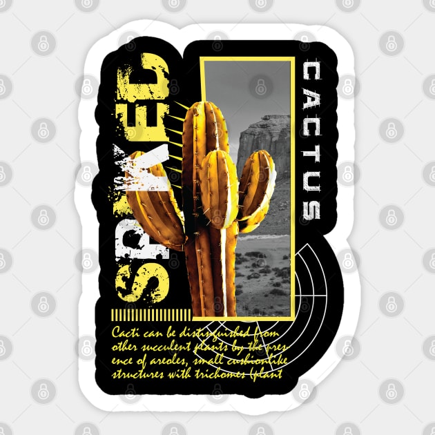 Rough Times Spiked As Cactus Sticker by RadioaktivShop